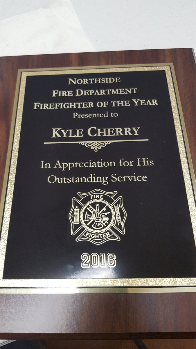 stormchaserch13's tweet image. I had a good night at our Christmas party. 
#humbled #firefighterforlife