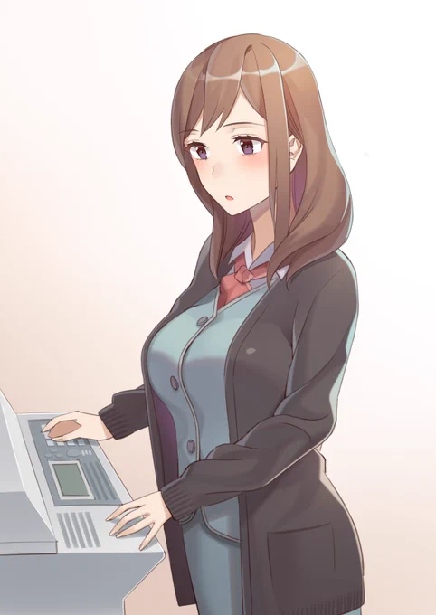 会社で彼氏に見つめられる年上彼女(32)【年上彼女シリーズ13】 