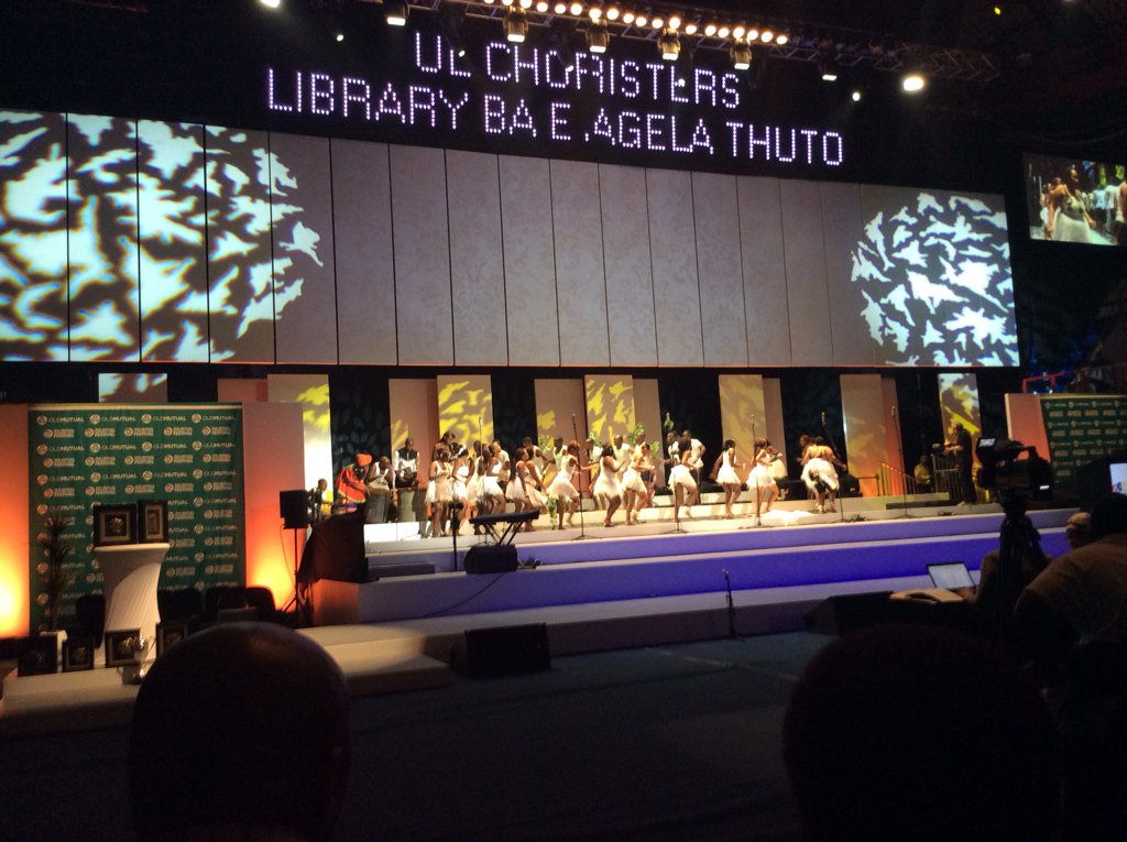 University of Limpopo doing a Traditional song.