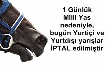 Yarışlar iptal