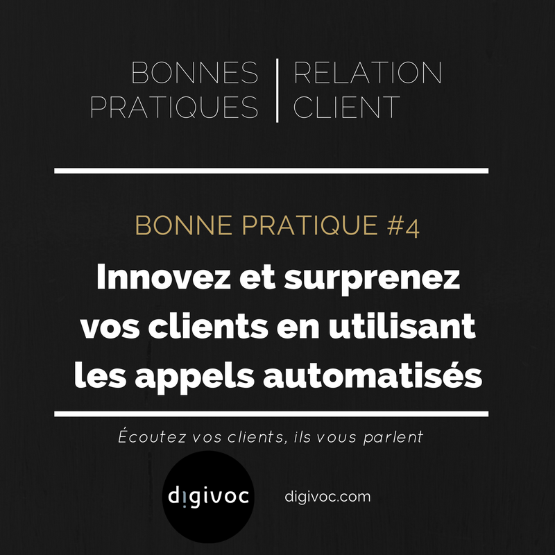 DigivocFR's tweet photo. [BONNESPRATIQUES] BP#4 : Innovez et surprenez vos clients en utilisant les appels automatisés. Découvrez Digivoc https://t.co/gtsenjL9SE https://t.co/Fy2bZ4hZ8i