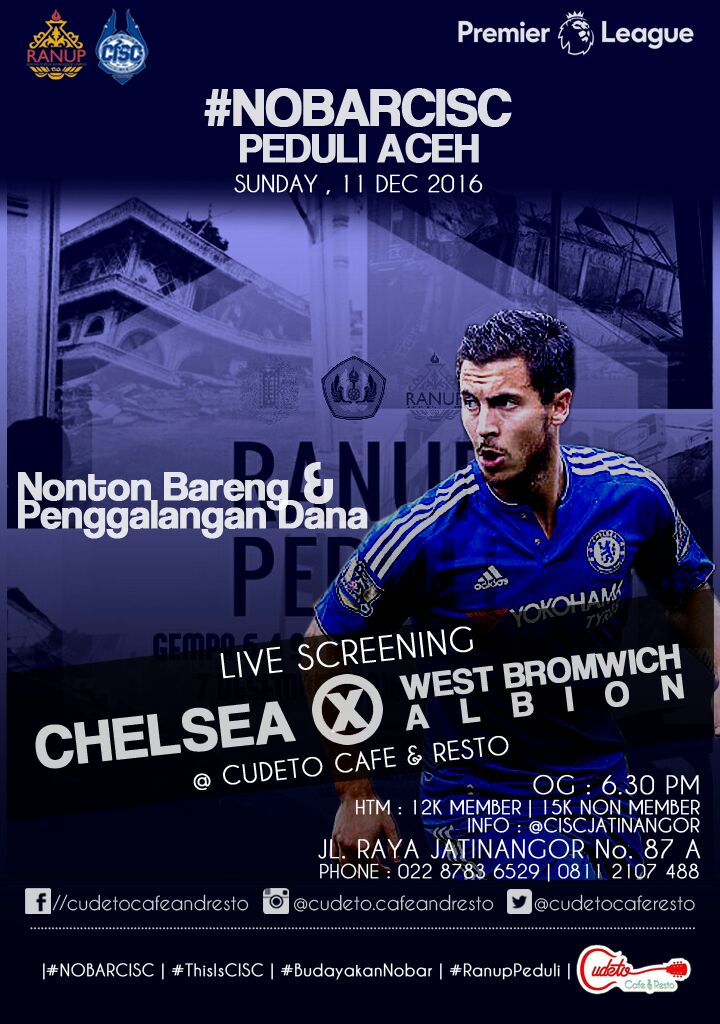 ChelseaNangor's tweet photo. #NonbarCISC #CHEWBA @Cudetocaferesto HTM 12K Member 15K Non Member #ThisIsCISC @ChelseaIndo #JatinangorBangor https://t.co/XLUATXeILY
