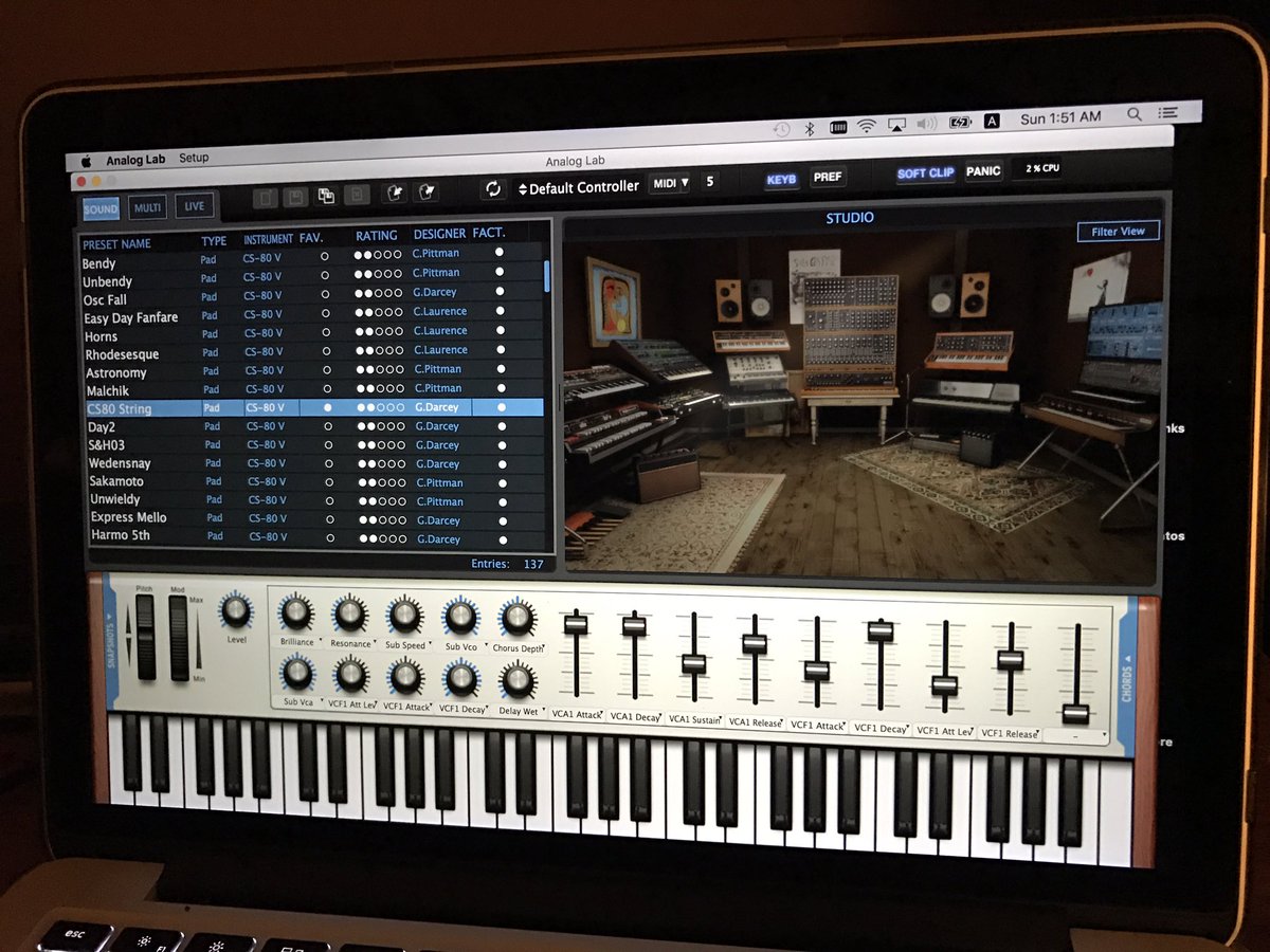 arturosynth's tweet image. Some really nice patches in @arturia_official #analoglab . #synthesizer #synth #electronicmusic