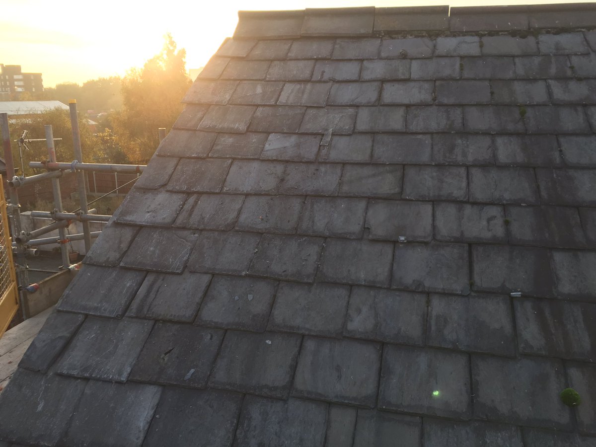Roof all repaired ready for winter #leakproof #santaontheroof