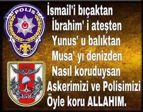 Polis ve askerlerimizin korkusu teröristlerin üzerine olsun. Cehenneme gidin hainler #PolisiminYanındayım
