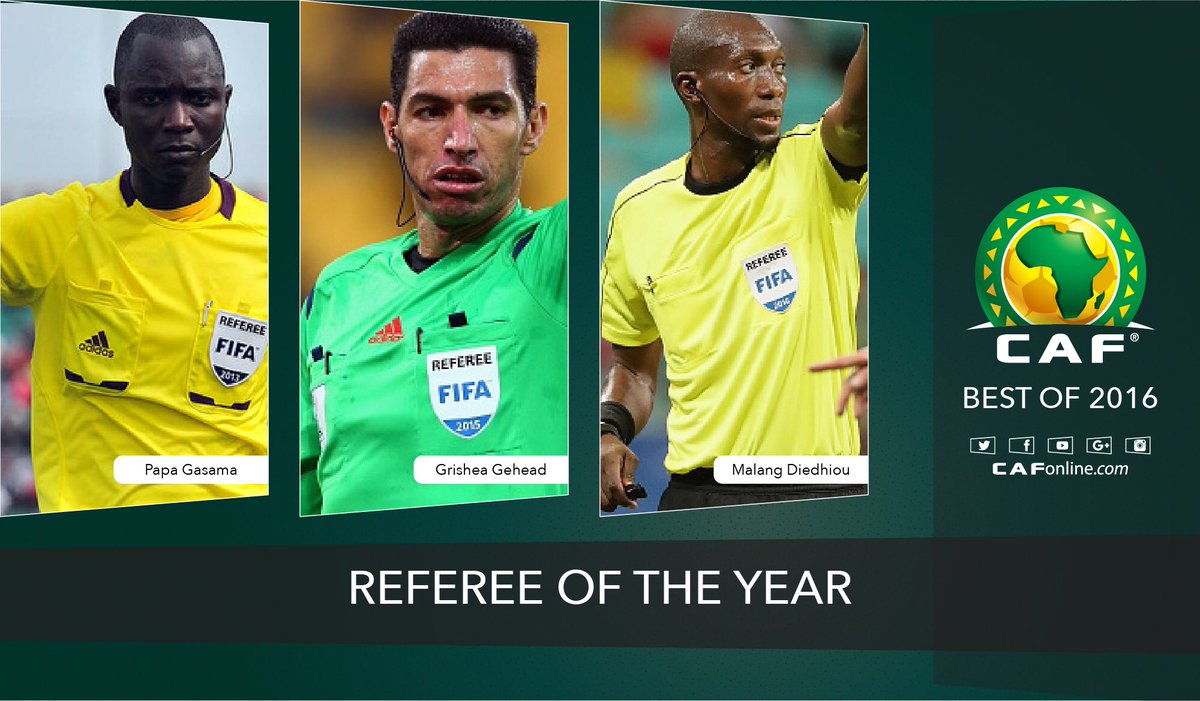 CAF_Online's tweet photo. Referee of the Year contenders #CAFGloAwards https://t.co/eP8UrlQ5gl