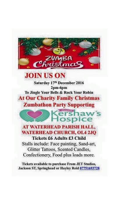 claredervan's tweet photo. #zumbathon for @KershawsHospice #jetstudios 17th Dec #sandart will be there https://t.co/xc7rUMnG68