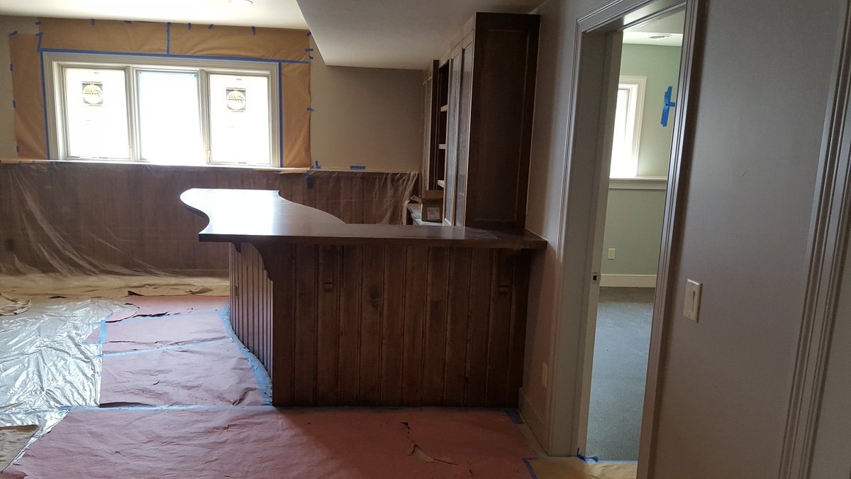 bies_ben's tweet image. Check out the bar I stained and finished a few months ago