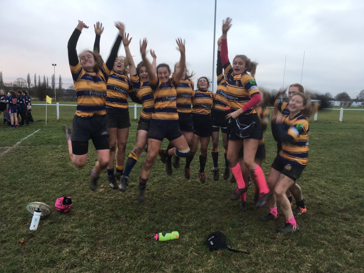 LufbraLadiesRFC's tweet photo. @RFUYouth Lboro U18 Girls enjoying a brilliant national game against Newark U18s #enjoydecember https://t.co/FtaqHlnf9I