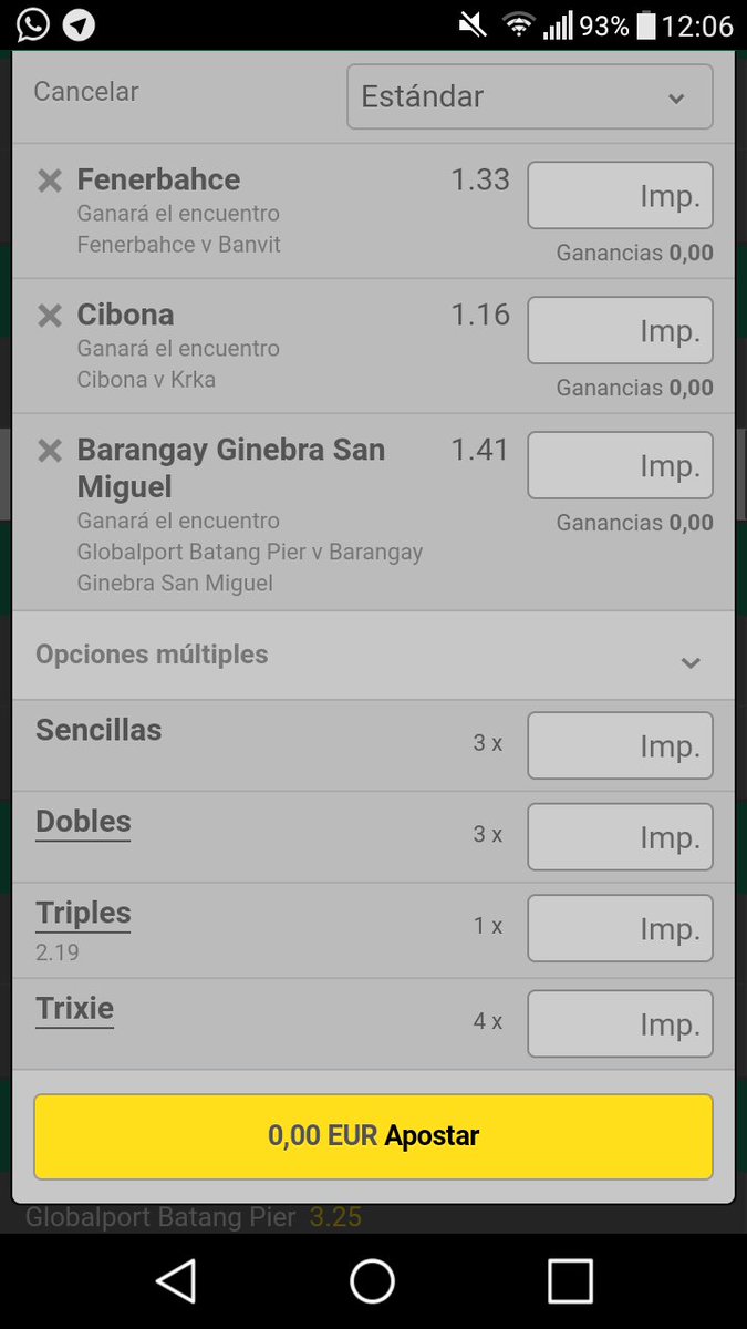 batbets's tweet image. Primera apuesta del reto 
Apostamos 5€ 
Cuota 2.19
Bank guardado 5€