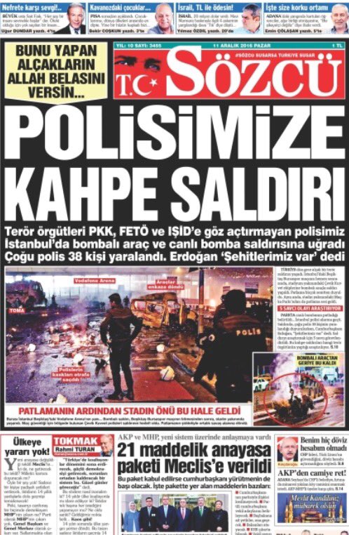 SMEYDAN's tweet photo. 38 şehidimiz var.
Bir milletin bekası sözkonusuyken bir adamın ikbali için çalışanları tarih affetmeyecektir... https://t.co/wsC3d5qvDB