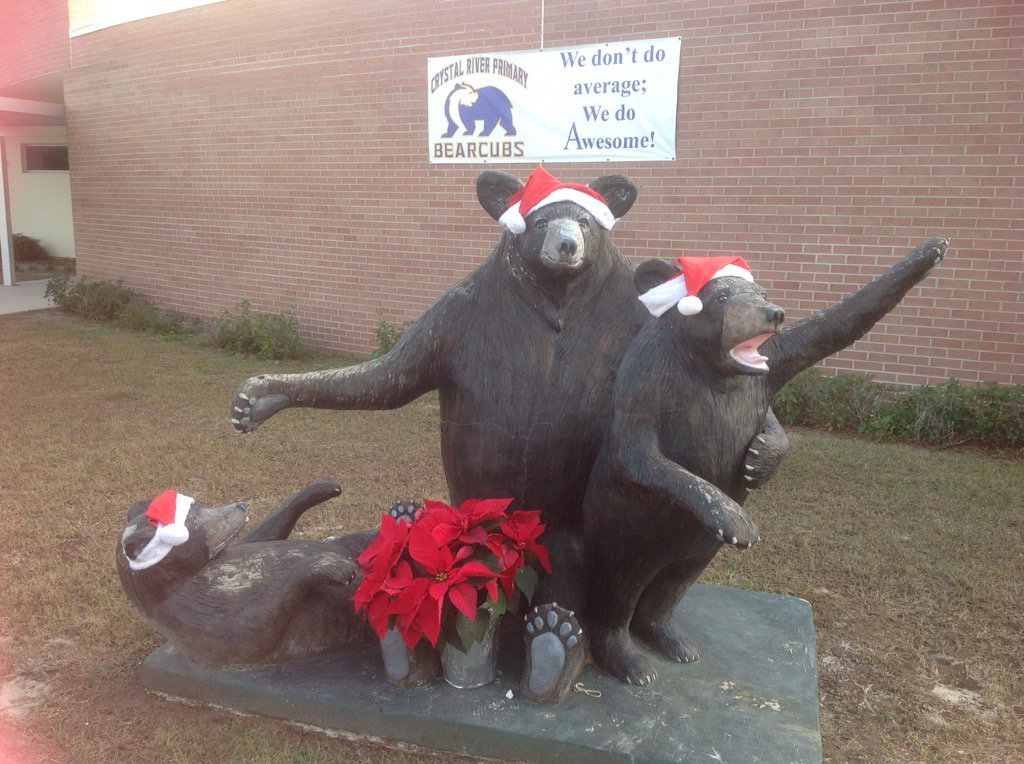 CRPSbearcubs's tweet photo. Santa bears wishing everyone a happy holiday! https://t.co/6DoVRoNNt2