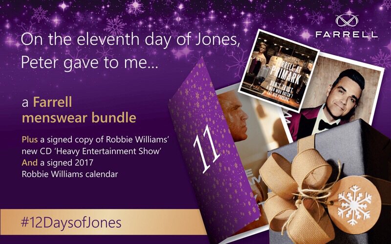 Have you entered #12DaysOfJonesDAY11 yet? You could win this fantastic Farrell bundle!