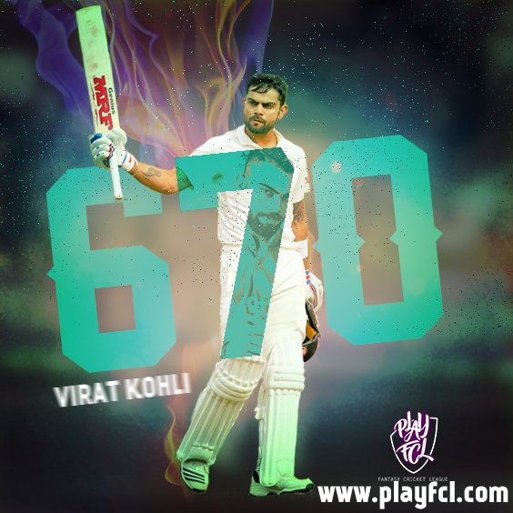 Fantasy player of the day...
Create your fantasy team Today
#viratkohli #playfcl
playfcl.com