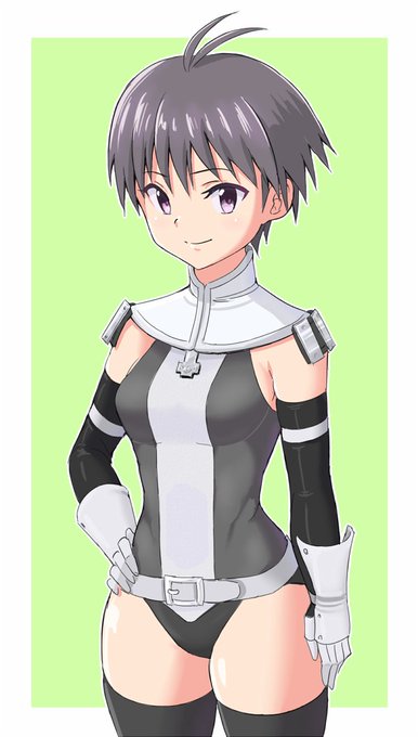 レザー装備のまこちん描きました! 