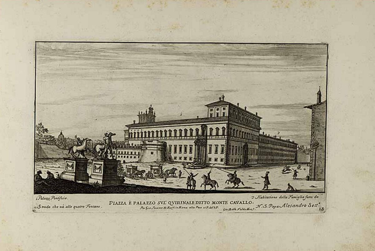 SenatoStampa's tweet photo. Palazzo del #Quirinale. Residenza dei Papi, poi dei Re d’Italia, oggi sede Presidenza Repubblica. Incisioni antiche e foto d’epoca in Senato https://t.co/v15nHYB4jW