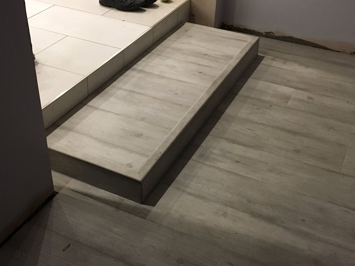 Nice step with <a href="/QuickStepFloors/">Quick•Step®</a> finished off by Kris