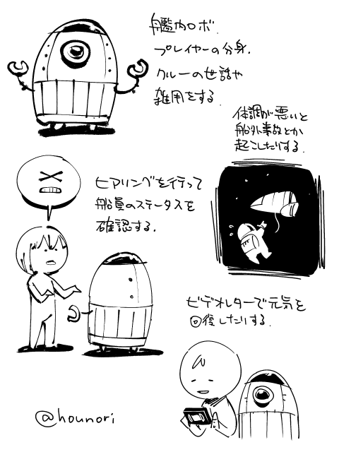 お絵描き:だいぶ前に描いたゲ妄想 