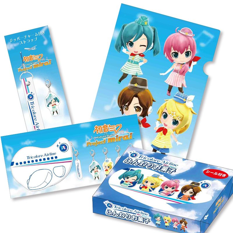 プロジェクトミライ ねんどろいど 缶バッジ トリコロール・エア