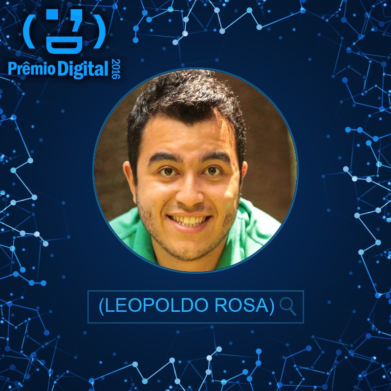 premiodigitalbr's tweet photo. Jurados do #PremioDigital2016: Conheça @LEOPOLDO_ROSA! https://t.co/A1Dqsj1NvR https://t.co/IjsHh6ZjdC