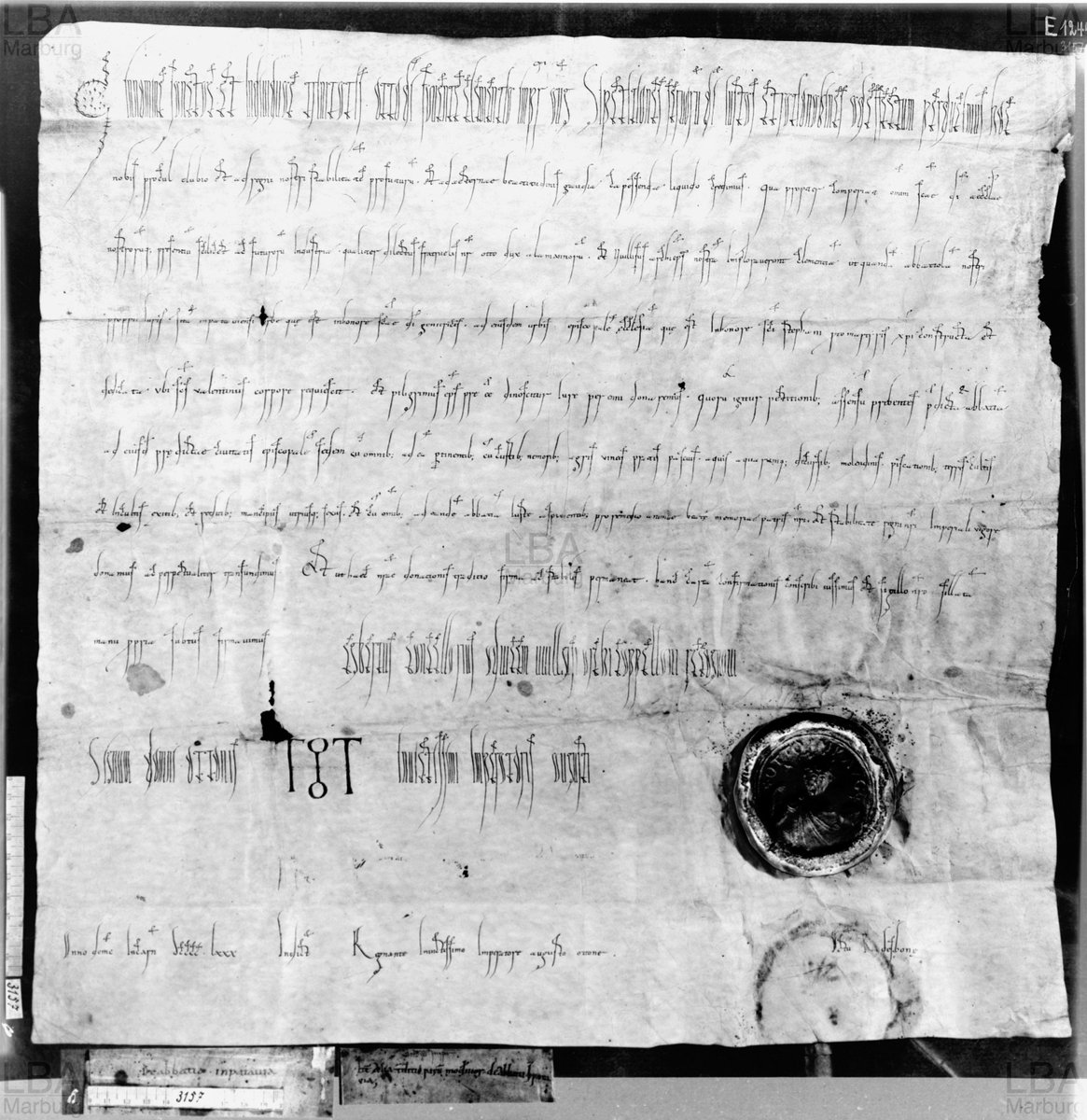 ProfLRoach's tweet photo. #CharterOfTheWeek: D O II 136a. Otto II grants Passau the local abbey of St Mary at the request of Duke Otto and Archbishop Willigis. https://t.co/ekdRfmpGPy