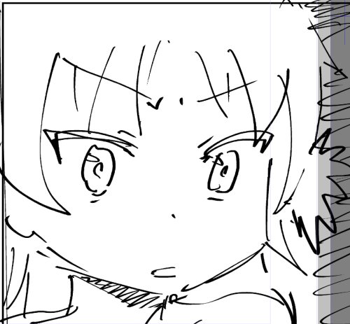 下描きが終わりました。 