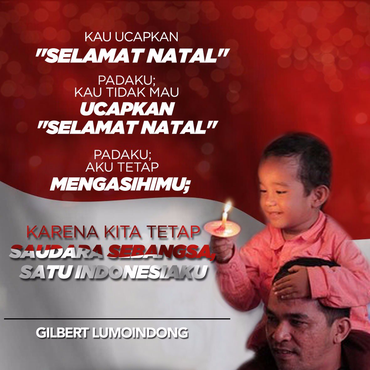 PastorGilbertL's tweet photo. Natal adalah KASIH, dgn Natal Allah membuktikan kasihNYA utk umat manusia, marilah kita menyambut Natal dgn saling mengasihi... https://t.co/yUHmJ8iurc