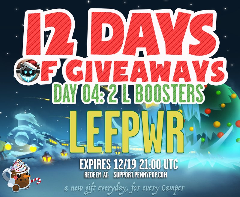 battlecamp's tweet photo. 12 DAYS OF #CODESMAS! Happy Holidays Campers! 'Tis the season to spread good cheer & codes! You can redeem at: https://t.co/RzTpYm0T9I https://t.co/PWOhJJfSg2