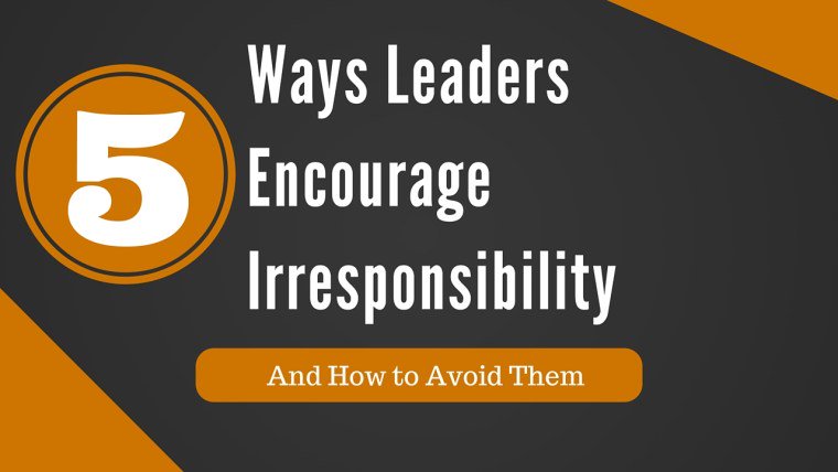 WaltersConsult's tweet photo. 5 Ways Leaders Encourage Irresponsibility - https://t.co/LJIy9fOieA https://t.co/99LJDgWpSI