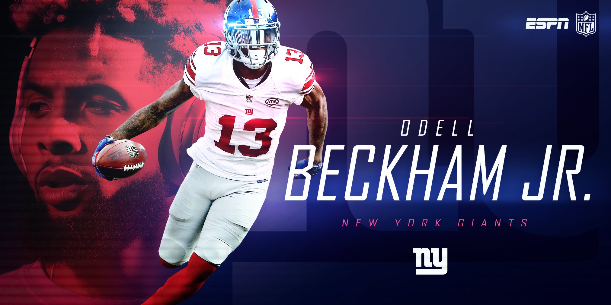 NFL on ESPN on X: OBJ! HE'S DONE IT AGAIN! Odell Beckham Jr. makes the  one-handed grab to put the Giants up over the Lions, 17-6!   / X