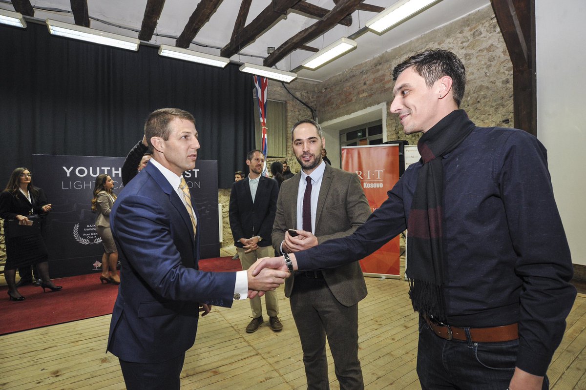 Shpend_Lila's tweet photo. It was great meeting congressmen @RepMullin during the last night's Awards Ceremony of @youthfilmfest #YFF2016 implemented @ICKosovo #YCUS https://t.co/wnSoLBIo6L