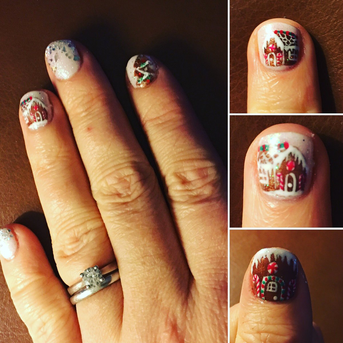 LinzHowRob's tweet photo. #nailart #christmasnails #bestever #gingerbreadhouse #boutiquebeaty @BBGarforth https://t.co/5IoIMsua0q