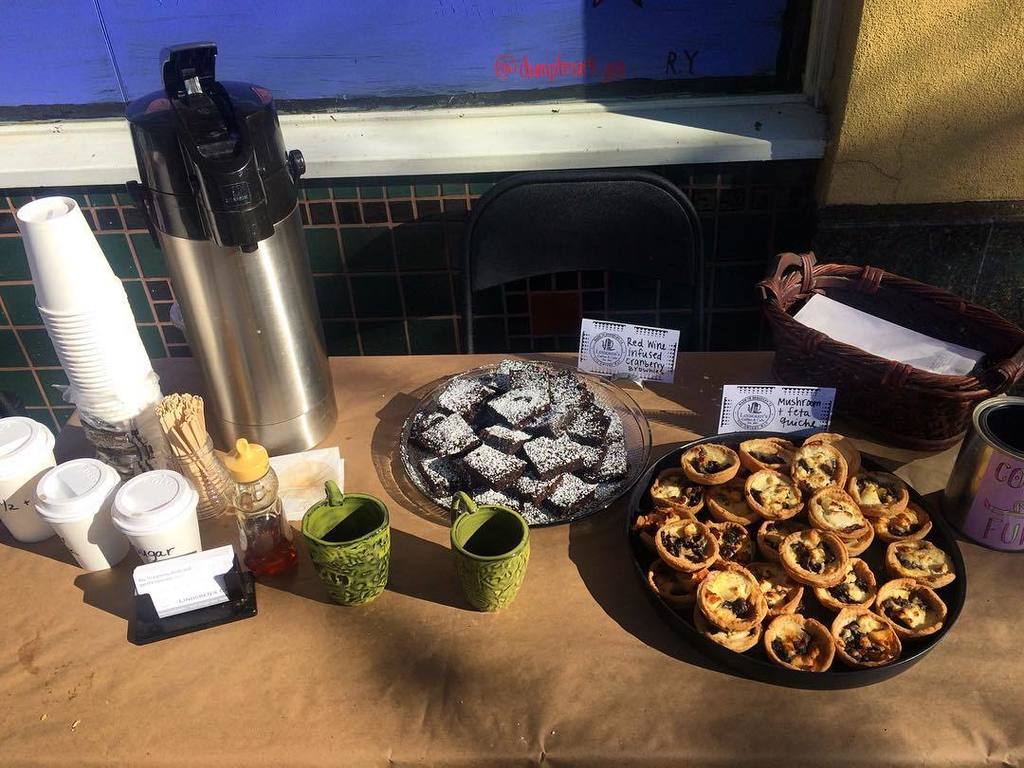 LindgrensCafe's tweet photo. We're over at the @artistcraftsman_berkeley giving out quiche and wine infused brownies. C… https://t.co/ZDAfj1Au5p https://t.co/7xazEH9Vzd