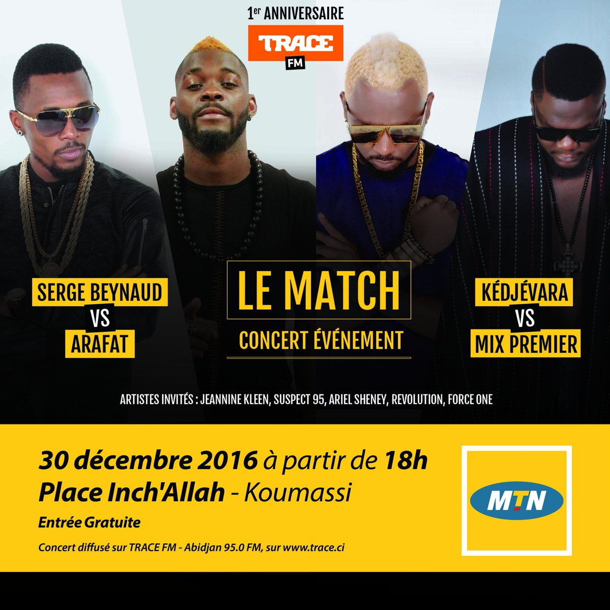 misstub's tweet image. RDV LE 30/12 A KOUMASSI POUR LE MATCH #anniversairetracefm