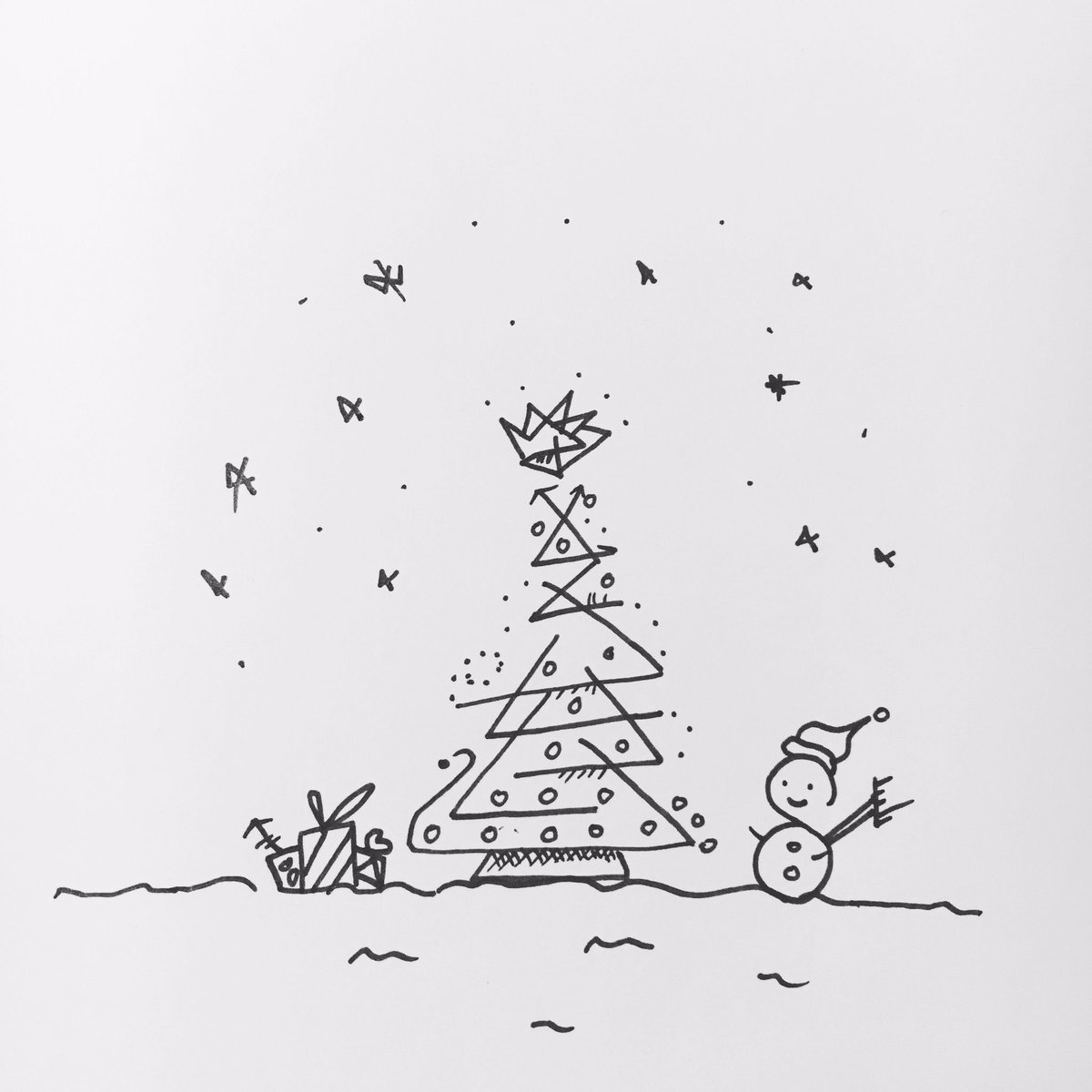 DecyDesign's tweet image. Crazy Christmas... #art #illustration #Christmas #doodle #holiday #pencil #drawing #sketchbook
