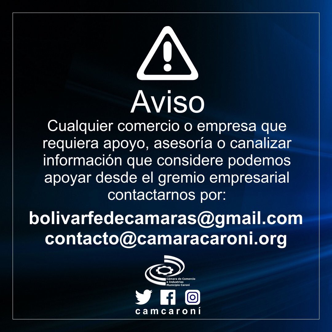 wladicastell's tweet photo. Consecomercio
Apoyo gremial en
precisos momentos
en que se requiere la
auténtica solidaridad
@fcbolivar1
@camcaroni
https://t.co/ccU0iEkD4F