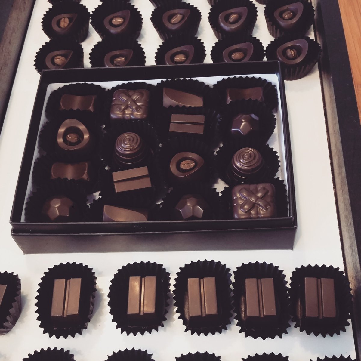 Last minute gifts, come get some delicious truffles and bars #chocolate