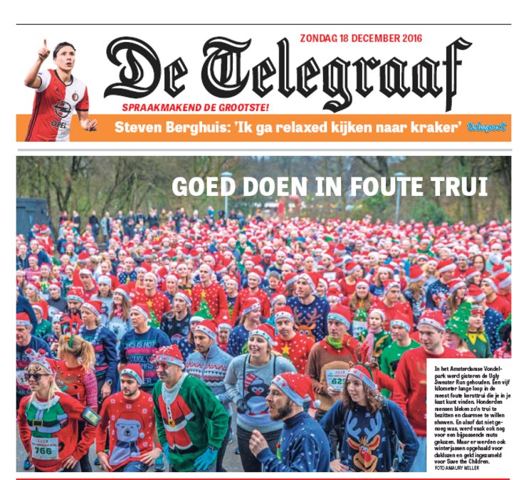 RunMatAdam's tweet image. Goed doen in je foute trui Ugly Sweater Run: het kan! #usr2016 blendle.com/i/de-telegraaf…