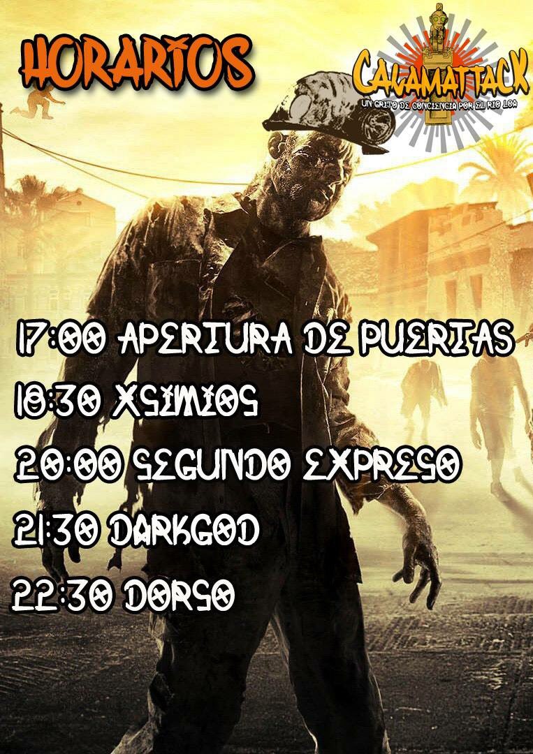 calama_stage's tweet photo. Ya están los horarios para la 1ra versión de #Calamattack, para el próximo sábado 17 de diciembre. 

#Calama
#RT
#Festival https://t.co/JARqJTJLmM