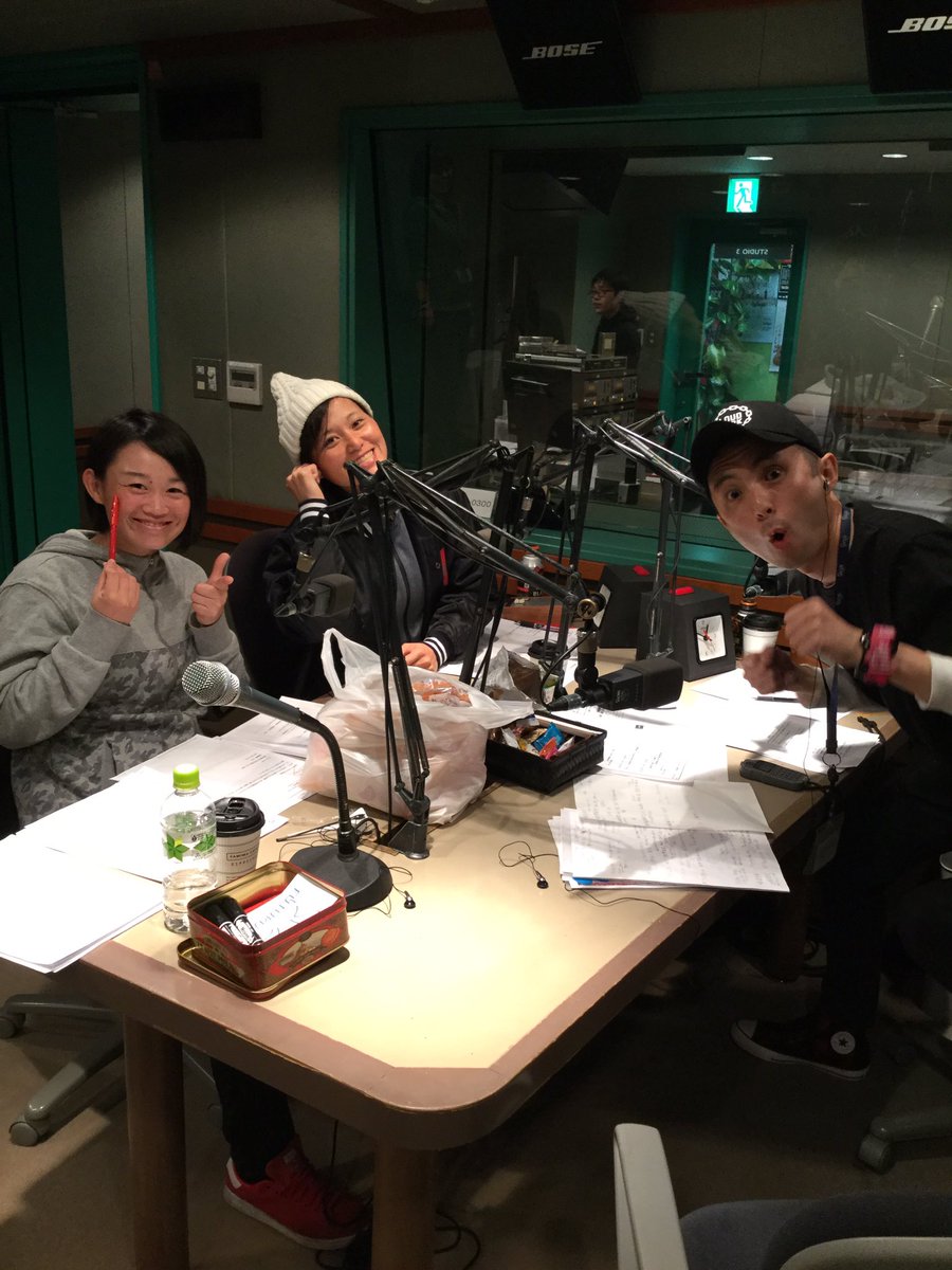 hanaipoo's tweet photo. #nack5 #MUSICRISE まもなくスタート!MUSIC RISE!山本昇& #埼玉アストライア の中島監督、熊崎選手スタンバイ🆗! https://t.co/aOISqqZjKd