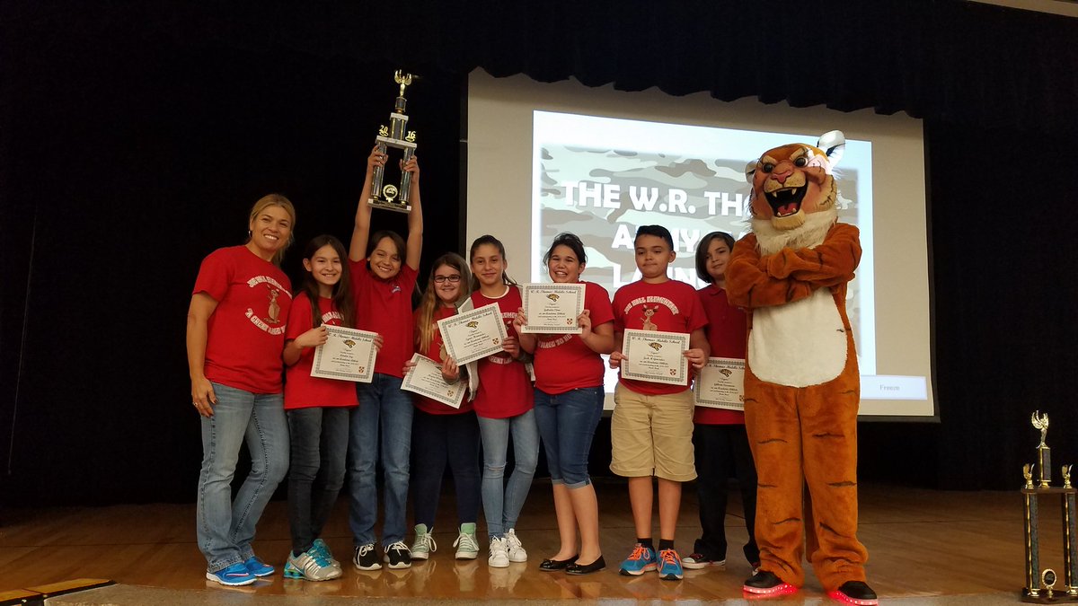 Congrats @JHElementary for placing 2nd in the @WRTTIGERS 4th Annual Brain Bowl. #BeElite