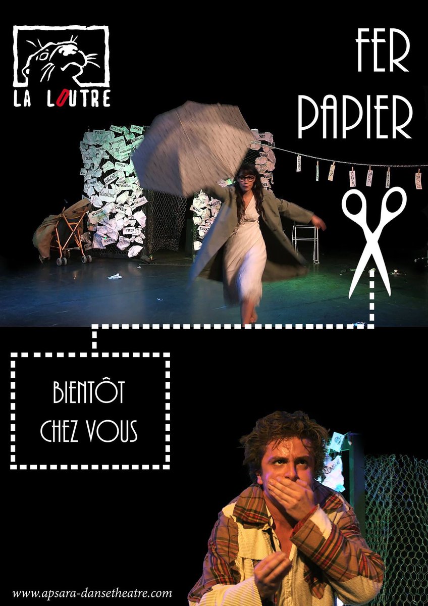 de_passage_'s tweet photo. "Fer,Papier,Ciseaux" ouverture &amp; tolérance progressive vers autrui , poésie, humanité #2Dates #Paris10 #théâtre https://t.co/pBEsEJ9Pxl ✂️🎭 https://t.co/ZEVXt3rMh3