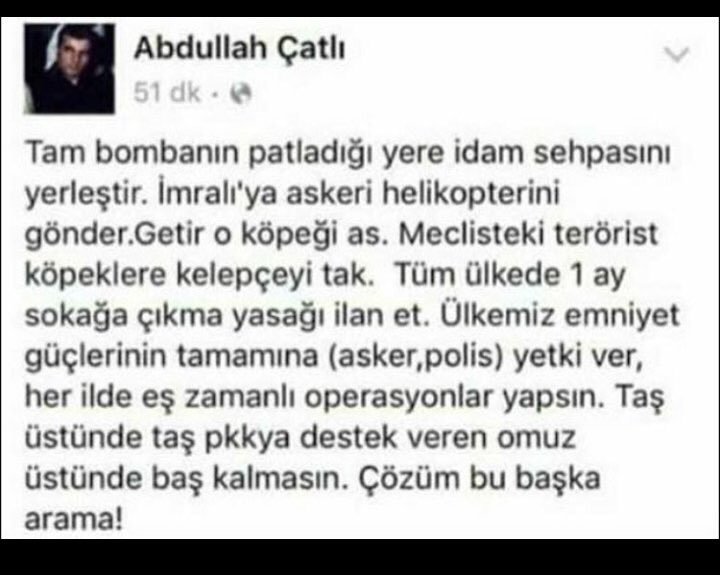 Terörle mücadele bu şekilde olur. Televizyon kanalında konuşup Tweet atarak değil!