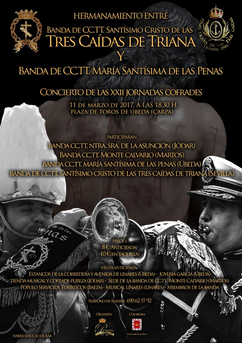 penasdeubeda's tweet photo. @3Caidas_Triana @BCTAsuncionJdar @MonteCalvario_ Un auténtico placer compartir escenario con todos vosotros. https://t.co/bSOpn8ZeYW