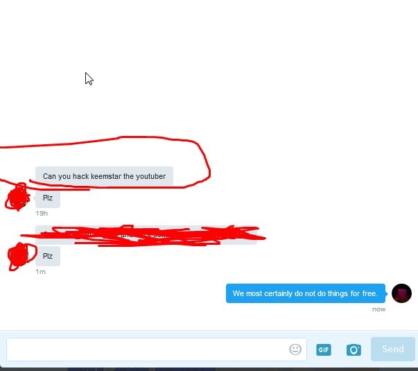 Hack_Bounties's tweet photo. Hey  @KEEMSTAR If you want immunity again, DM us! https://t.co/SitvWRstX6