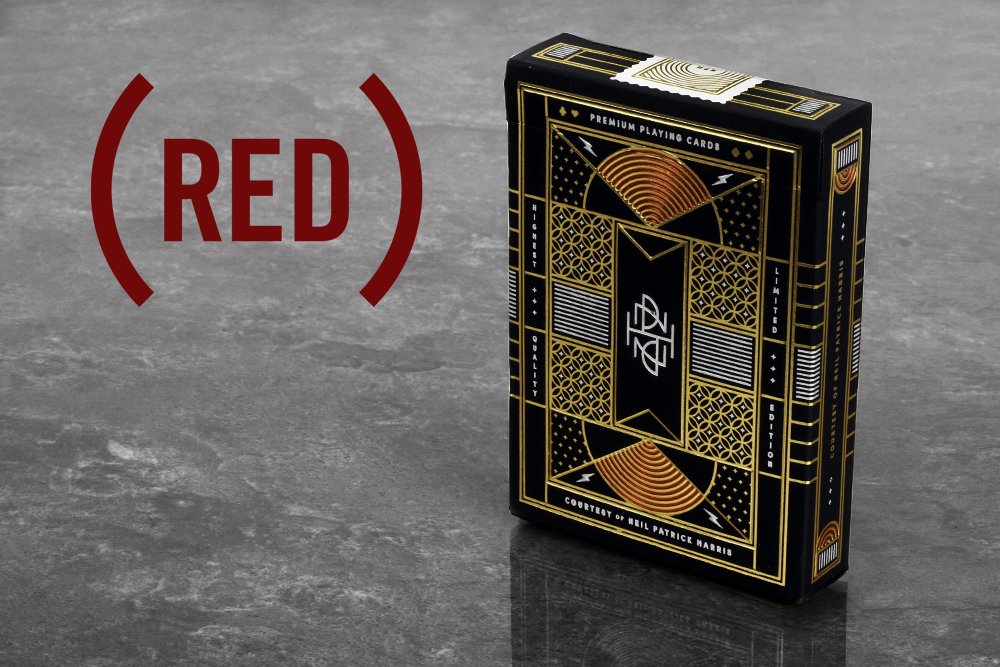 Beautiful deck beautiful cause. The <a href="/ActuallyNPH/">Neil Patrick Harris</a> deck by <a href="/theory11/">theory11</a> donates $1 of ea. purchase to <a href="/RED/">(RED)</a> 's fight against AIDS. Help the fight.