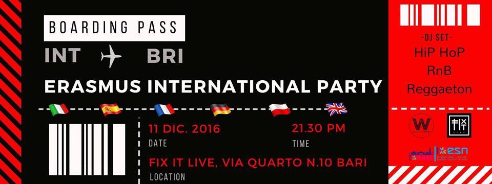 FixItLive's tweet photo. #fixitlive #music #tonight #dj #erasmus #international #party #hiphop #RnB #reggaetton #11dicembre #domenica https://t.co/ZgxGeoX9Yn