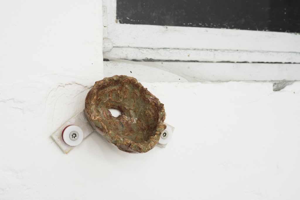 #2016 from my series #Nidus - ceramic, custom made washers, security screws