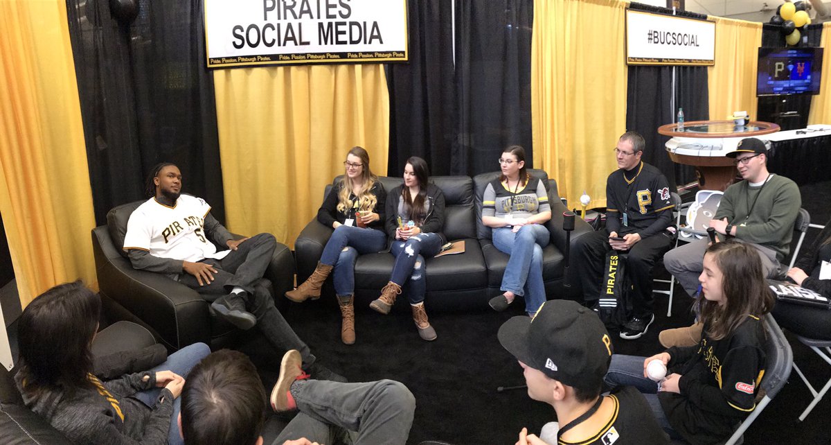 Pirates's tweet photo. A sit down with @JBell_19
#BucSocialVIP https://t.co/ydIVwlSZJc