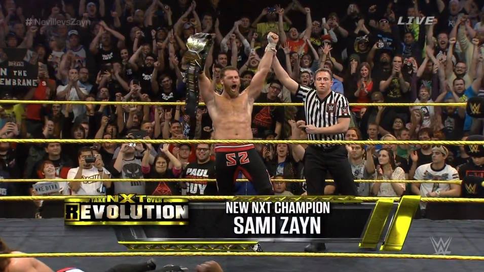 121875Raywwe1's tweet photo. 2 Years Ago Today @iLikeSamiZayn Defeats @WWENeville At #NXTRevolution To Win The #NXT Championship https://t.co/TzvRZiRg46